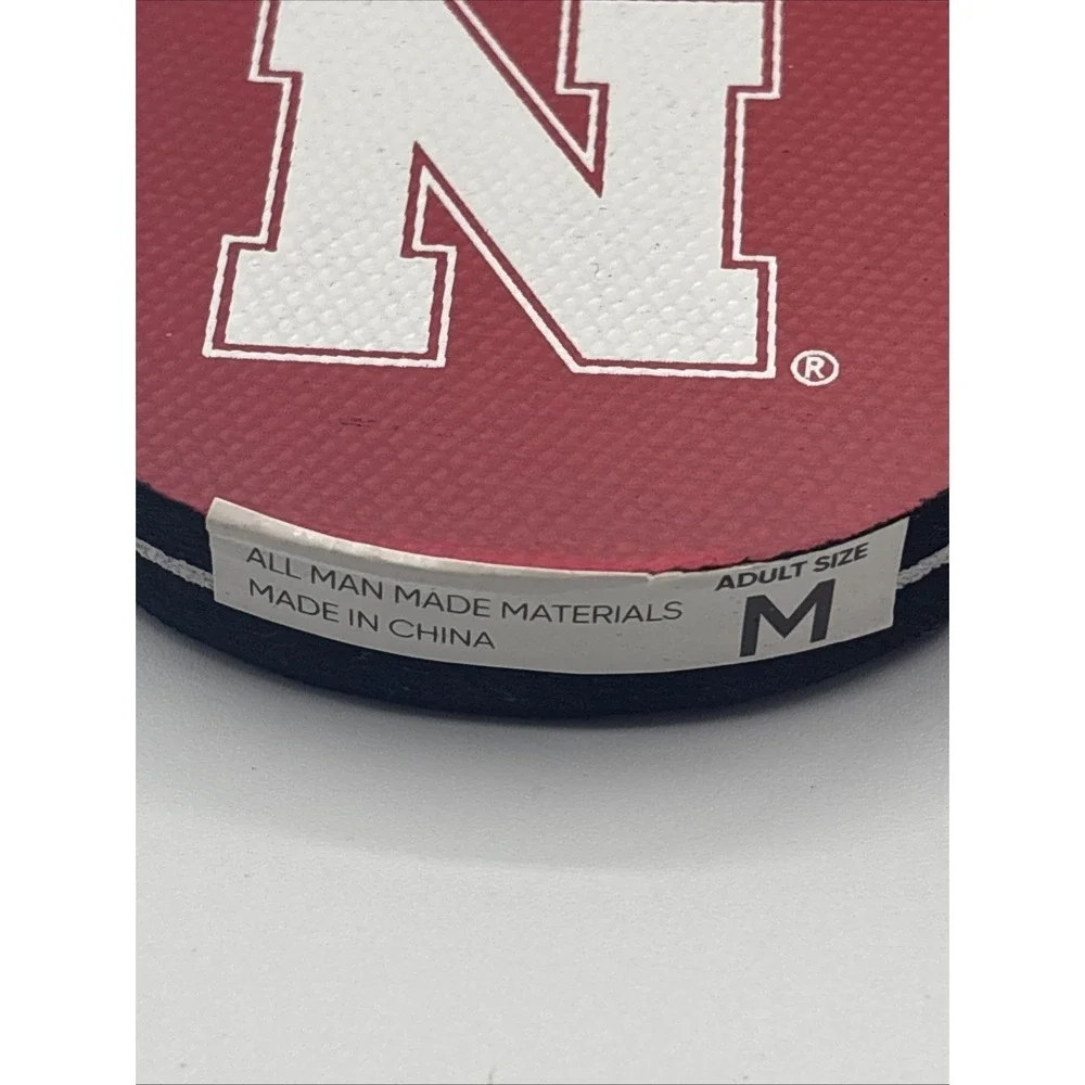 Foco Nebraska Cornhuskers Unisex Flip Flops Size Adult Medium